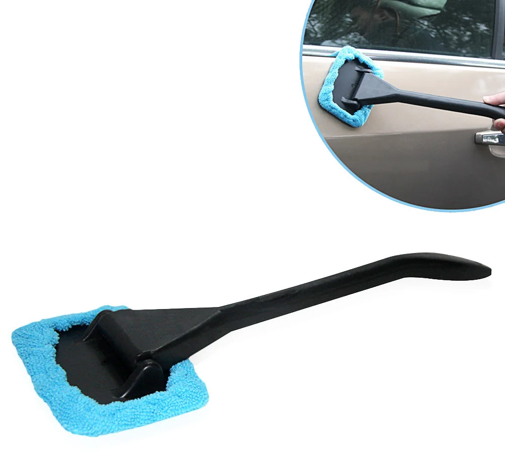 1pcs Microfiber Auto Window Cleaner Long Handle Car Washable Brush Car