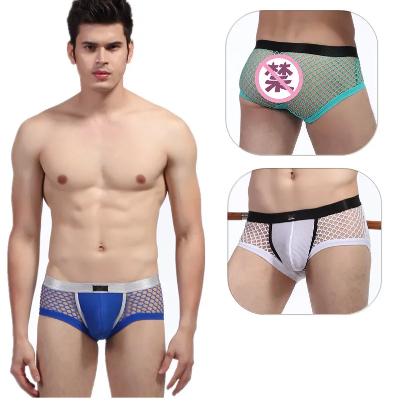 

WJ transparent men sexy underwear calecon homme mens calzoncillos hombre pull in underwear mesh sheer men boxe