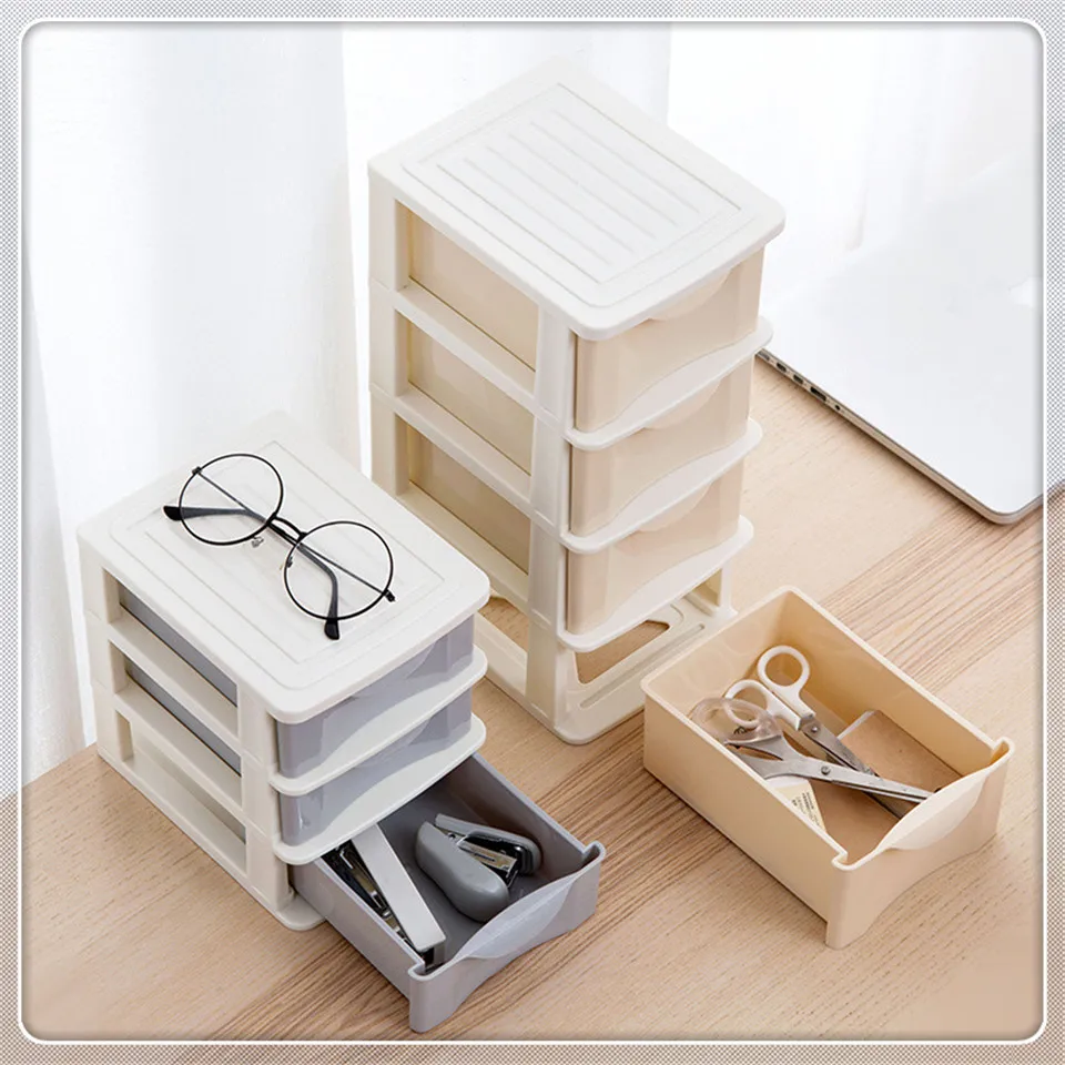 MSJO коробка для хранения Организатор разное для офиса Desktop/Кухня/Ванная комната PP небольшой ящик Multi Слои Пластик хранения Коробки бункеров