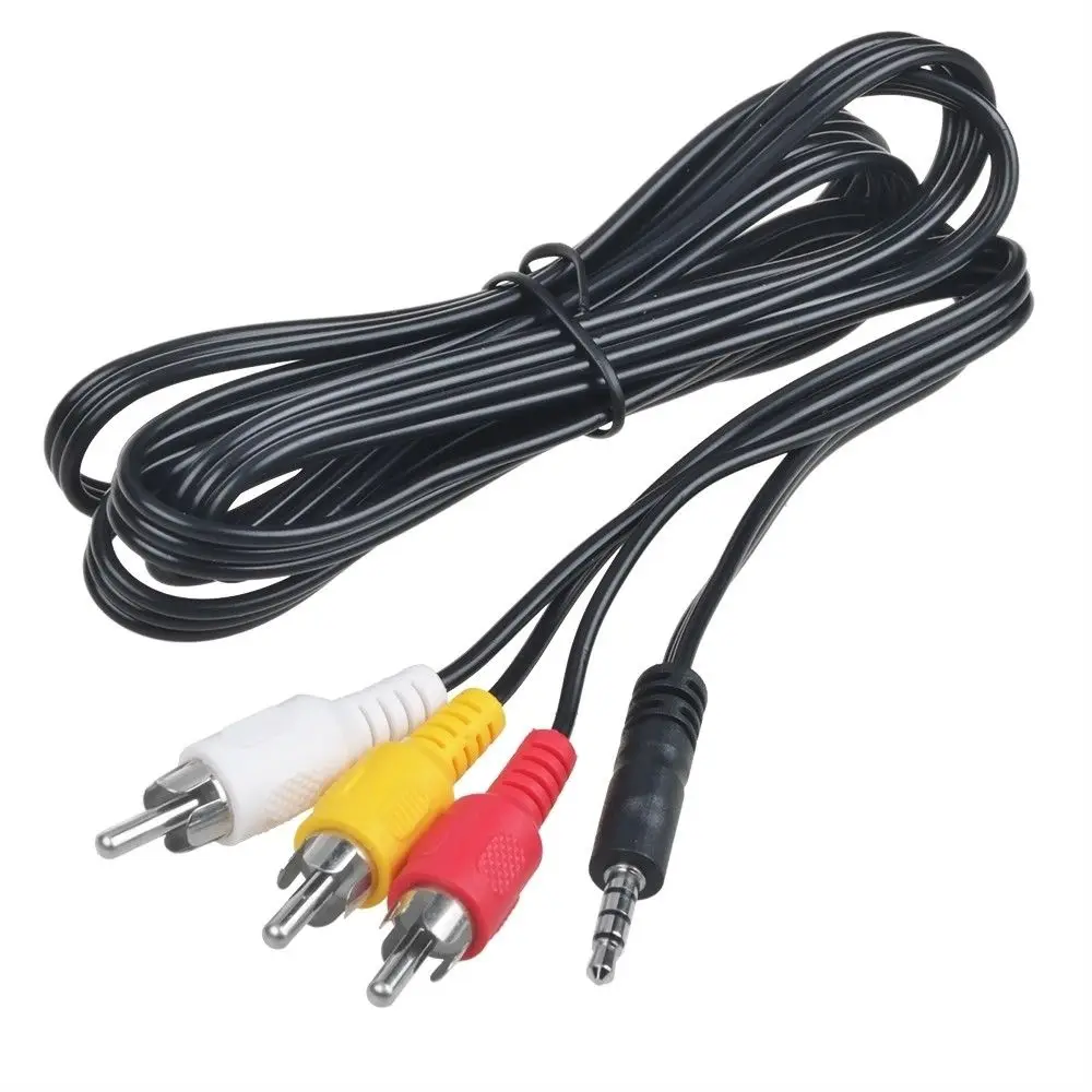 12 Foot RCA Audio/Video Cable 3 Male to 3 Male