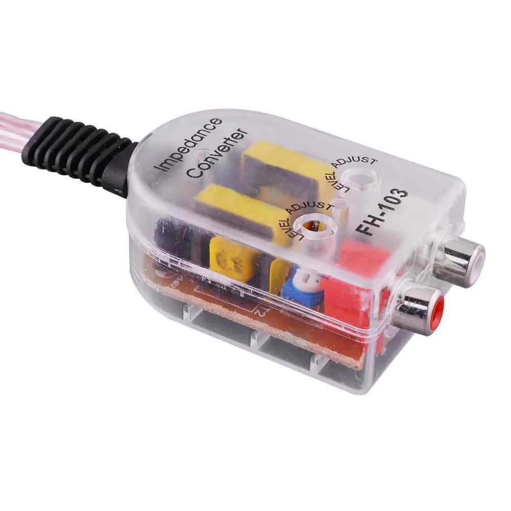 

Car Speaker High to Low Impedance Converter Amplifier 2 Channel Line Out*