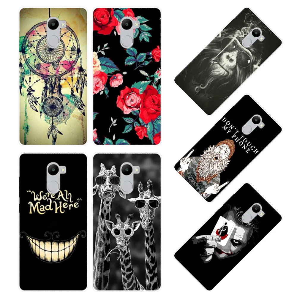 

Pattern Case For Xiaomi Redmi 4 Case Cover Soft TPU Silicone Phone Case For Xiaomi Redmi 4 Cover Hongmi 4 Phone Bags Fundas 5.0"
