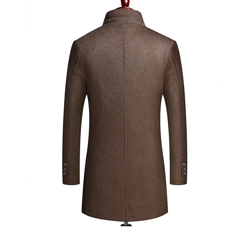 Мужская куртка, Тренч, пальто для мужчин, шерсть,, модное, высокое качество, для отдыха, длинная секция, пальто, шерсть, зимний жилет, подкладка, пальто для мужчин размера плюс