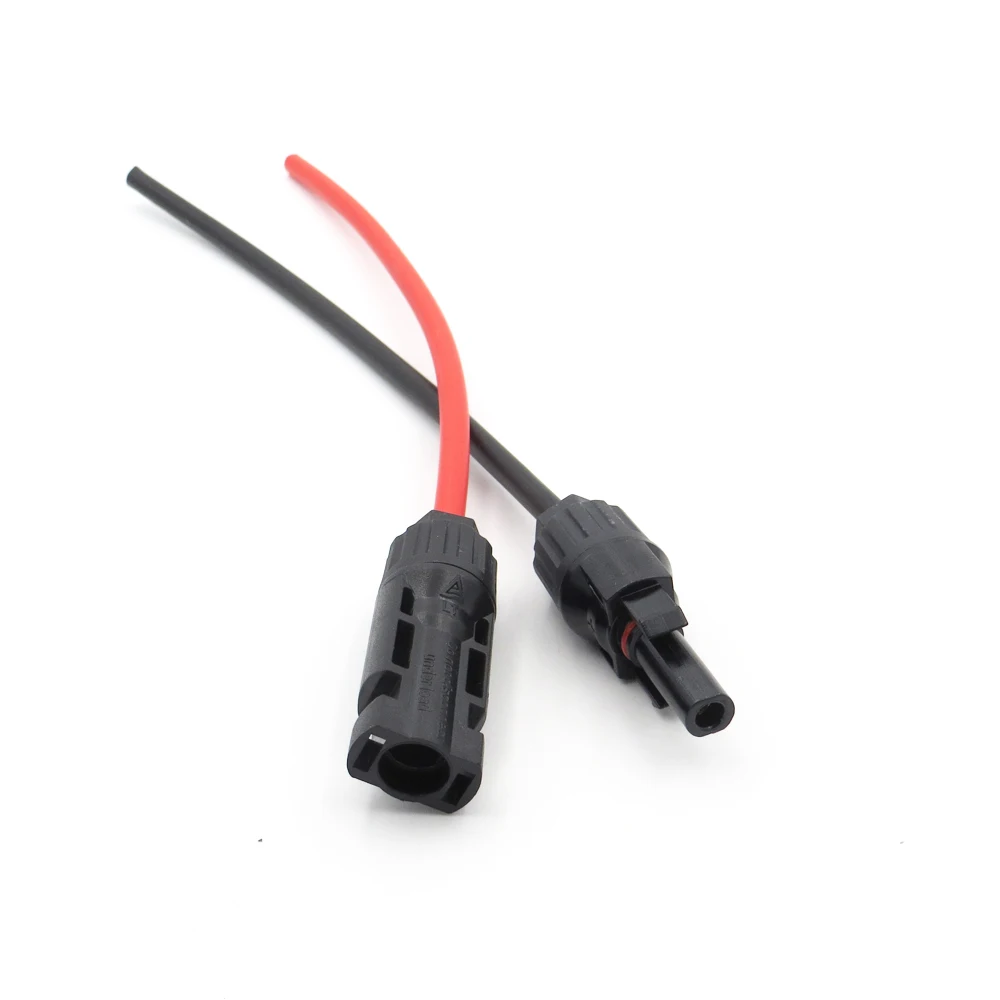 1 пара x 10 12 14 AWG PV Удлинительный провод Солнечный Кабель соединитель солнечный