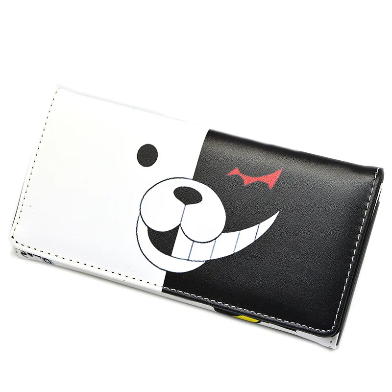 Danganronpa Dangan Ronpa Monokuma кошелек на застежке кожаный кошелек клатч для денег Женский Мужской Длинный кошелек портмоне