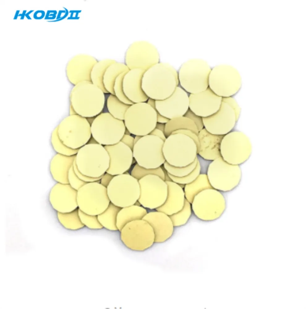 

HKOBDII 30pcs/50pcs /100pcs 14mm Epoxy Crystal Replacement Logo for KD/VVDI Folding Flip Remote Car Key Sticker(Silica gel)