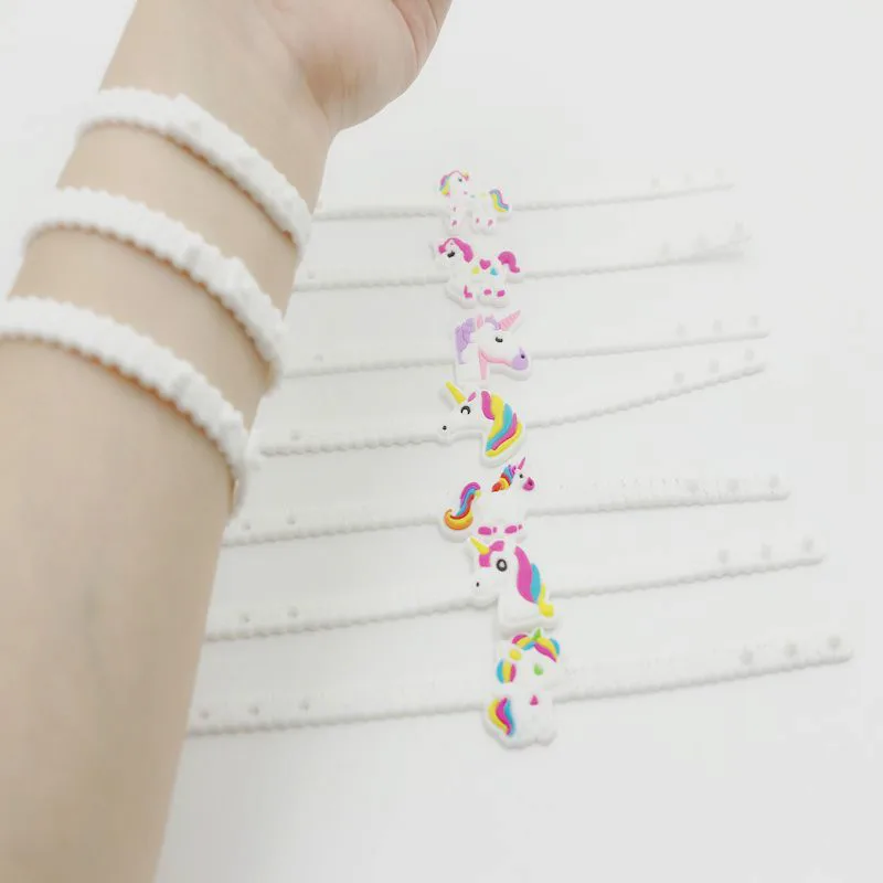 

10 Pcs Unicorn Party Decoration Rubber Bracelet Bracelet Baby Shower Bridesmaid Groomsmen Decorate Birthday Party Gifts,Q