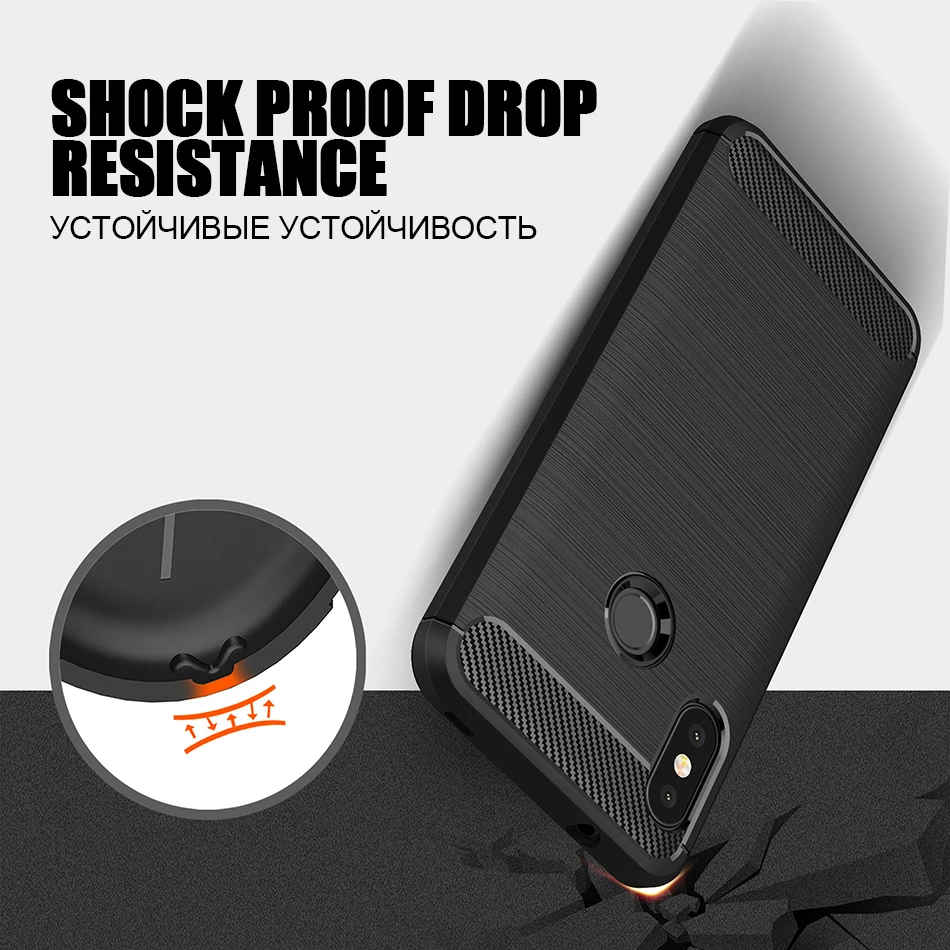 TOMKAS Carbon Fiber Phone Case For Xiaomi Redmi 6 Pro TPU Soft Case For Xiaomi Redmi 6 6A Silicone Cover Coque Fundas Carcasa    (5)