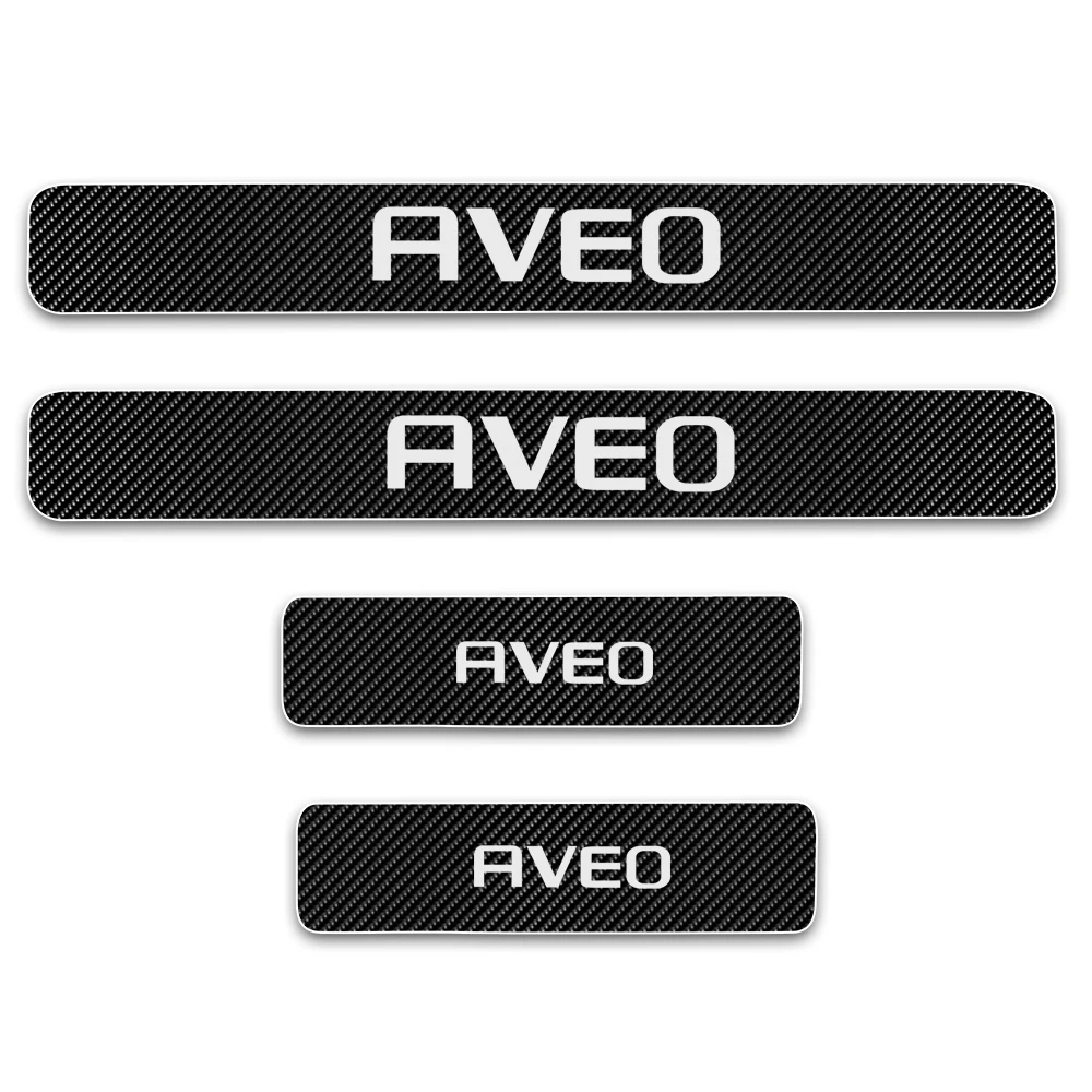 4 шт. накладки на порог двери для Chevrolet AVEO|Буксиры и подвесные подножки| |