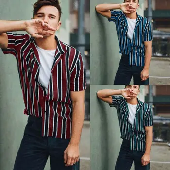 

Fashion New Luxury Shirts Mens Casual Formal Slim Fit Shirt Top M L XL XXL