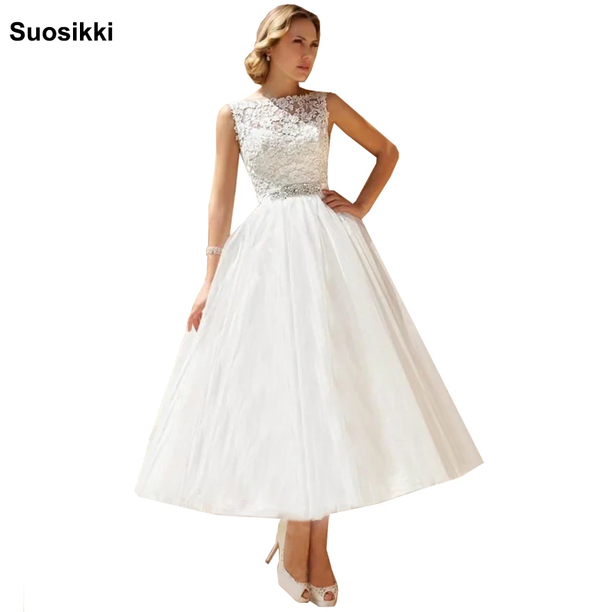 Suosikki vestidos de novia аппликационные жемчужины для кружева короткие свадебные платья