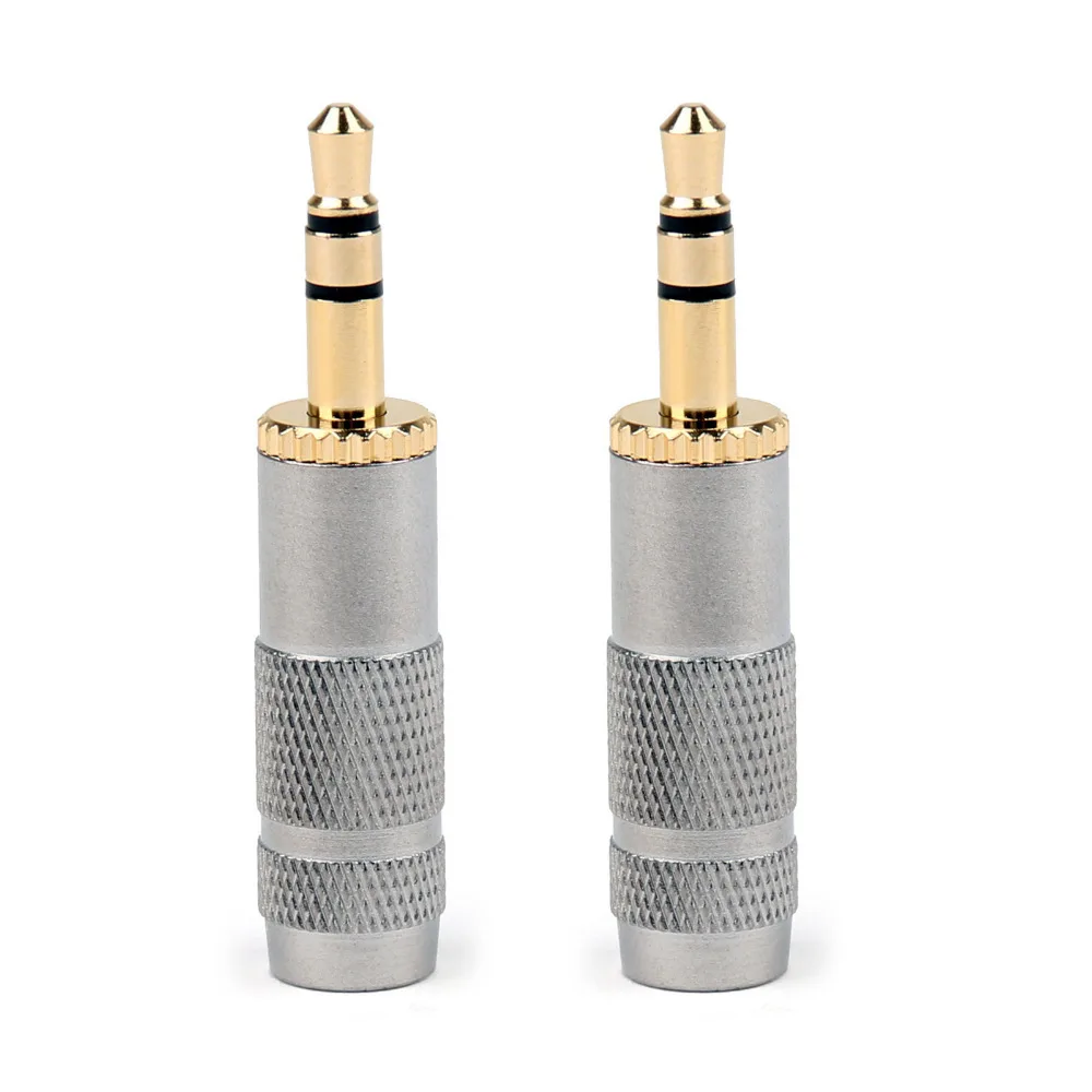Areyourshop Gold Plated Stereo 3 5mm 3 Pole Repair Headphone Jack Plug Cable Audio Adapte 20PCS High Quality Connector