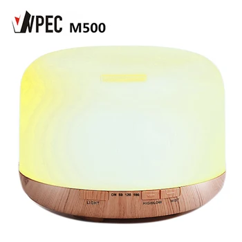

VVPEC 500ml Air Humidifier Aroma Diffuser remote control 7 Colors Changing LED Lights cool mist maker Air Purifier for Home
