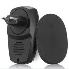 Беспроводной дверной звонок, работающий на 500 футов с 1 подключаемым приемником, CD качественный звук 36 мелодий на выбор, черный OSM015