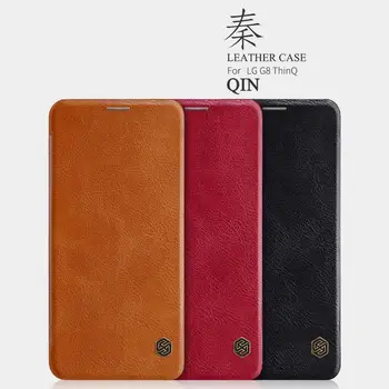 

Case for LG G8 ThinQ case LG G8 ThinQ cover Nillkin Qin leather Case Card Pocket wallet bag protection flip cover