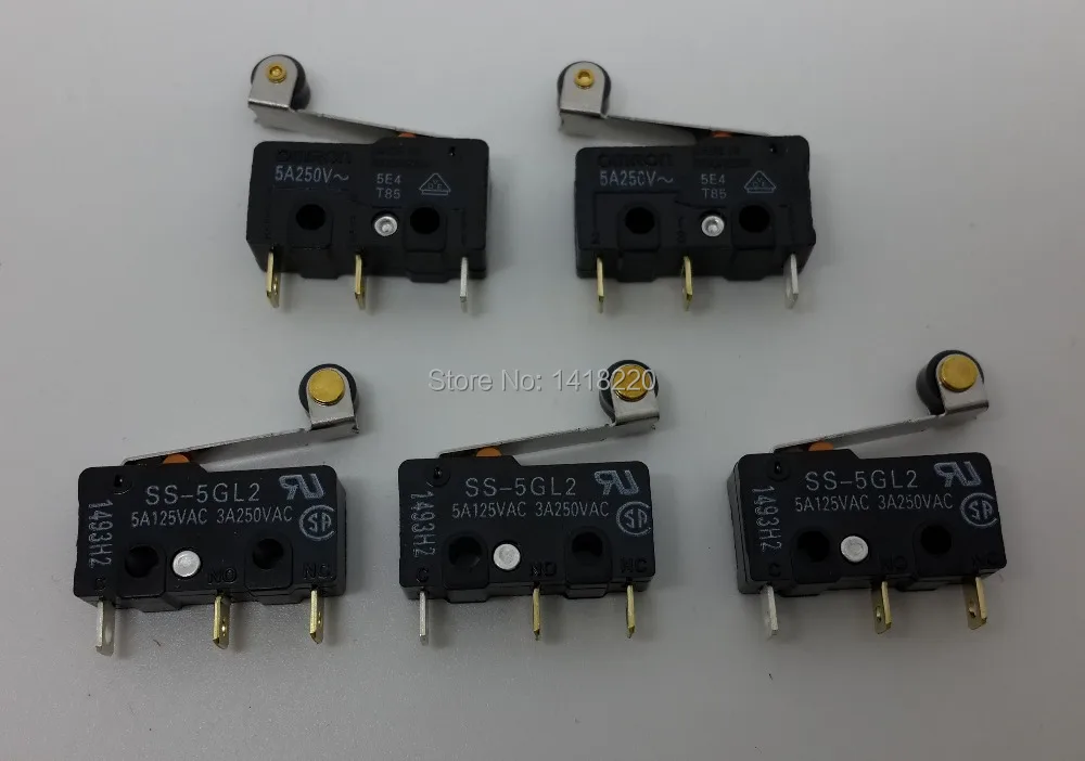 

10Pcs New SS-5GL2 OMRON Limit Switch 3 Pins Microswitch Com-NC-NO