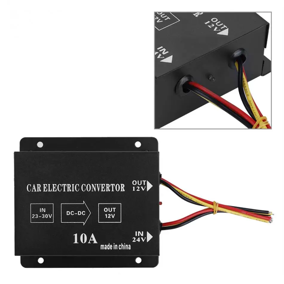 Автомобильный Грузовик DC 24 В до 12 В Преобразователь мощности Электрический Инвертор преобразователь напряжения понижающий трансформатор автомобильный преобразователь мощности