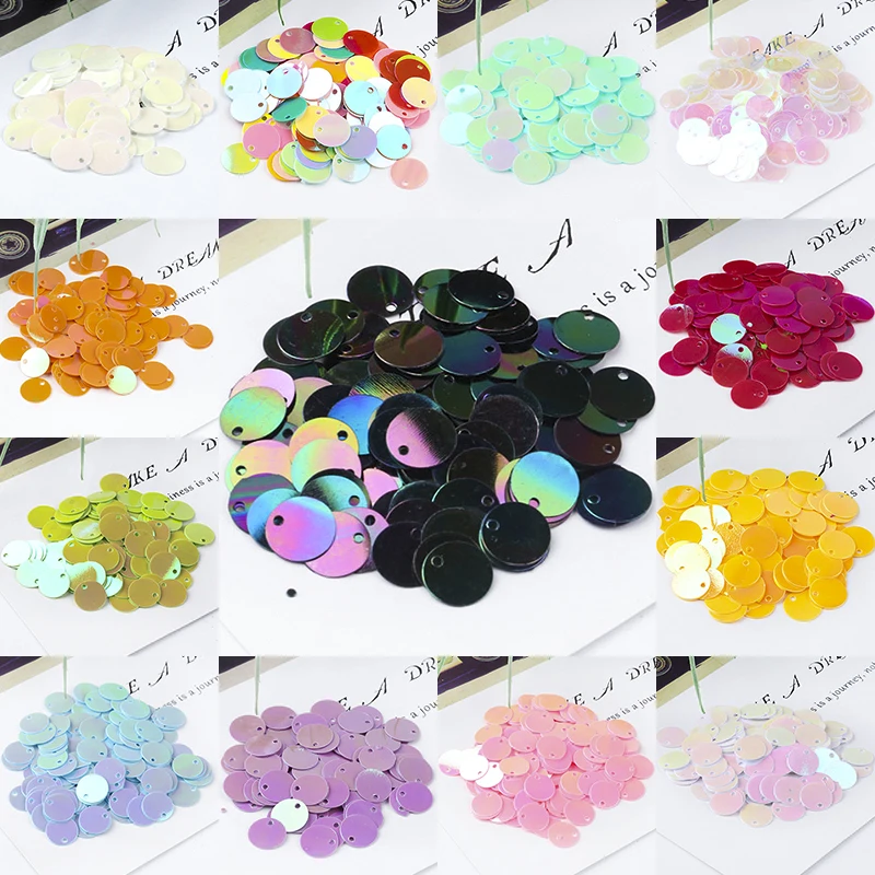 

iSequins 8mm Flat Round Craft Sequins Paillettes Robe Paillette et Sequin Femme Sewing Accessories Intelligence DIY Lentejuelas