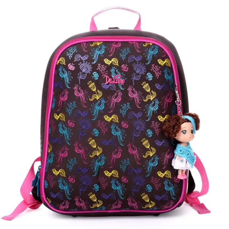 

Delune Brand Factory Russian Style Kids School Backpacks for Girl School Bags Children Waterproof School Backpack Bag