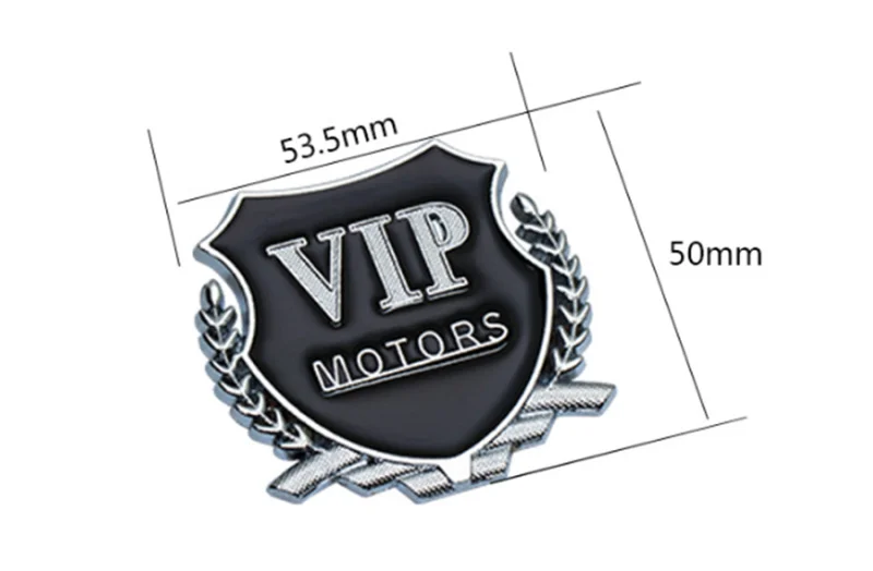 Автомобильный Стайлинг 3D логотип VIP MOTORS металл сделай сам Стикеры для Audi A1 A2 A3 A4 A5