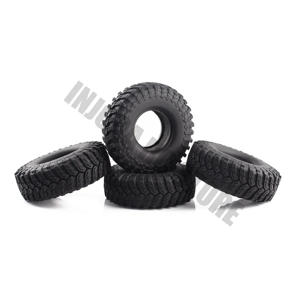 4 шт. 1/10 RC Rock Crawler 1 9 &quotЧерные Резиновые Колесные шины 114*39 мм для 1:10 Traxxas TRX Axial SCX10