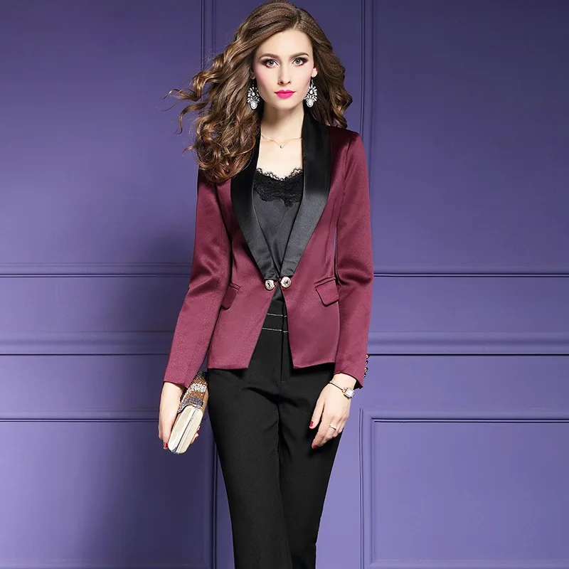Long sleeve Office lady coat 2018 new High Quality spring