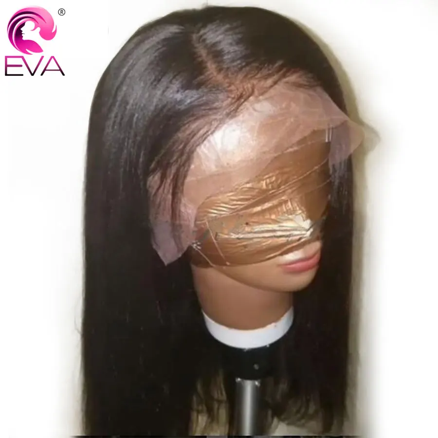 Эва(этиленвинилацетат) волос Синтетические волосы на кружеве человеческих волос парики для волос с волосами младенца 150% Плотность 13X6 парики шнурка яки прямые бразильские Волосы remy