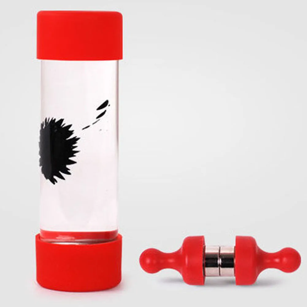 Цилиндрический феррофлюид в бутылке Магнитный жидкий магнит офисные игрушки научная декомпрессия Новинка креативные игрушки - Цвет: TOY0808RD