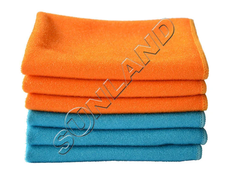 

50-pack 30cmx40cm Microfiber Dual sided Scouring Cloth Hob & Oven Cloths Stainless Steel Cleaning Cloth