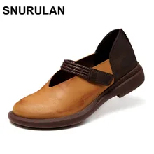 SNURULAN/Новинка года; сезон осень; женская обувь из натуральной кожи; Разноцветные 7892 на липучке