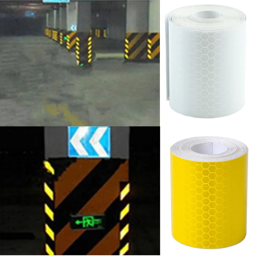 3m Night Reflective Safety Warning Conspicuity Roll Tape Film Sticker Adhesive