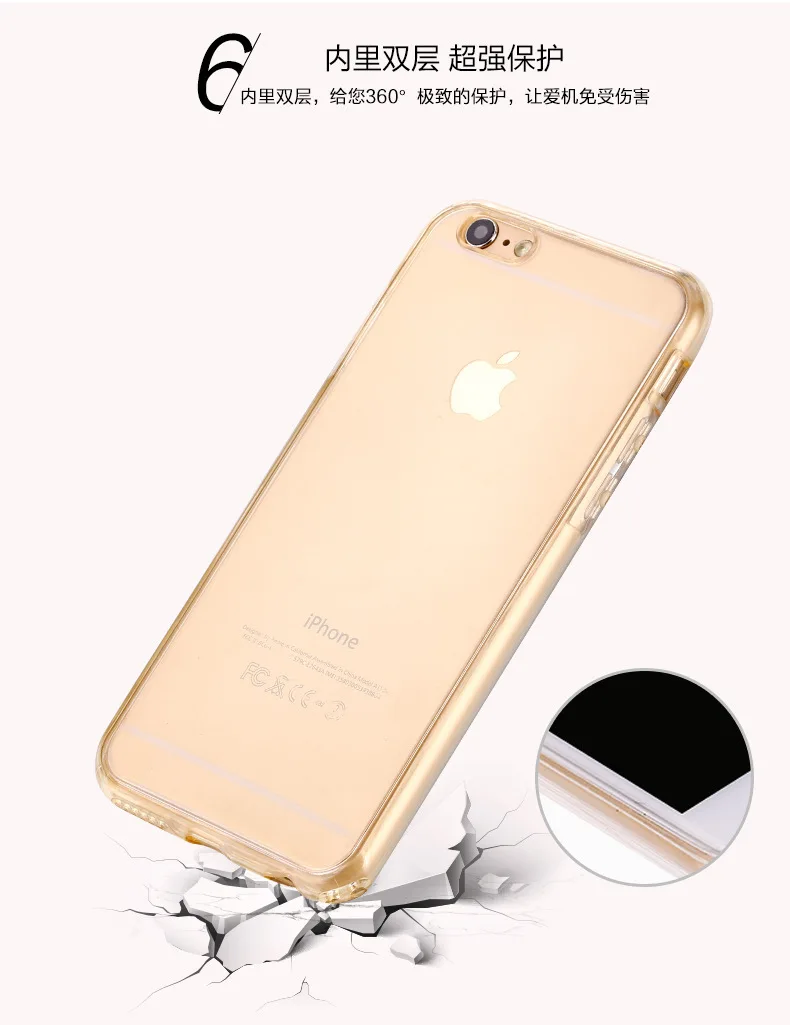 360 Degree Full Body Gradient Color Case For Apple iPhoneX XS XR XSMax 6 6Plus 7 7Plus 8 8Plus 5S SE Shock Proof Soft TPU Cover (13)