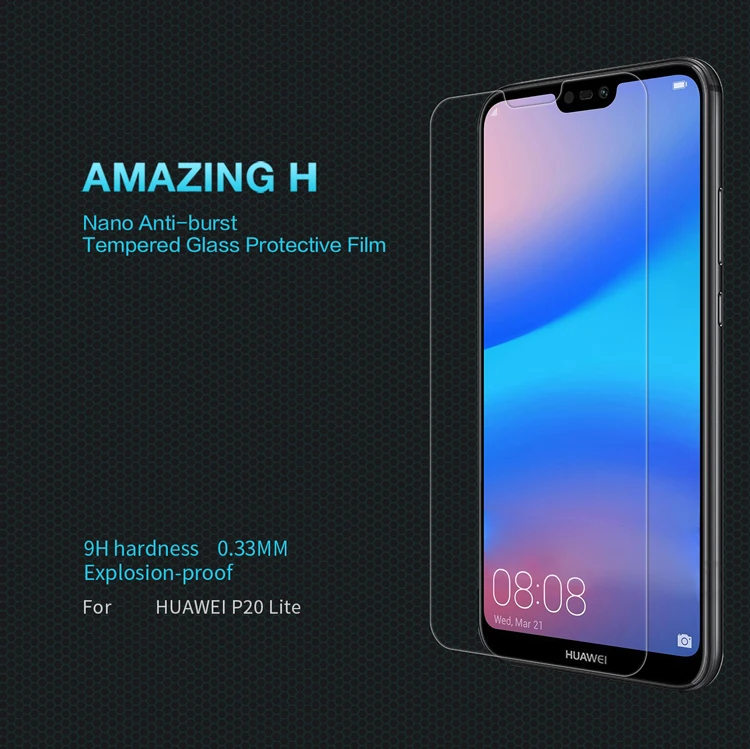 Huawei Nova 3e защита экрана NILLKIN Amazing H+ PRO взрывозащищенное Закаленное стекло для huawei P20 Lite защитная пленка