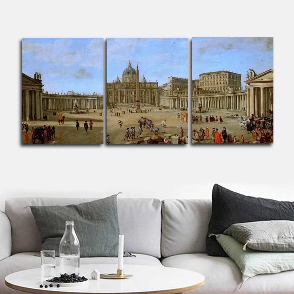 

St. Peter's Cathedral Wall Picture Posters and Print Canvas Painting Calligraphy Decor for Living Room Home Decor Frameless