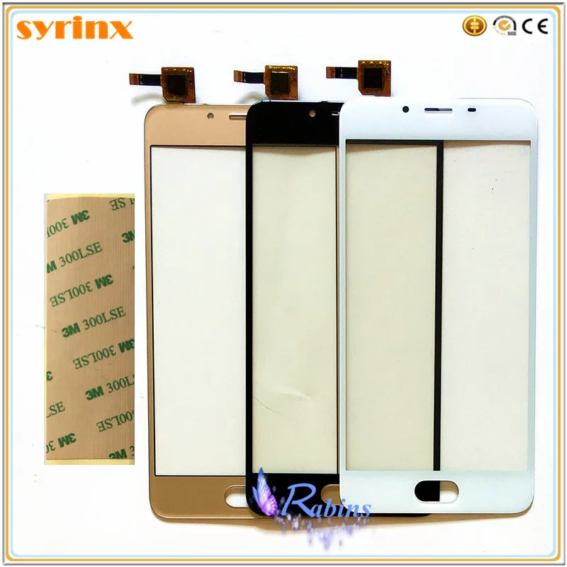 

SYRINX 5.0 inch 3m tape phone touch panel For MEIZU U10 touch screen digitizer front glass touchscreen sensor lens