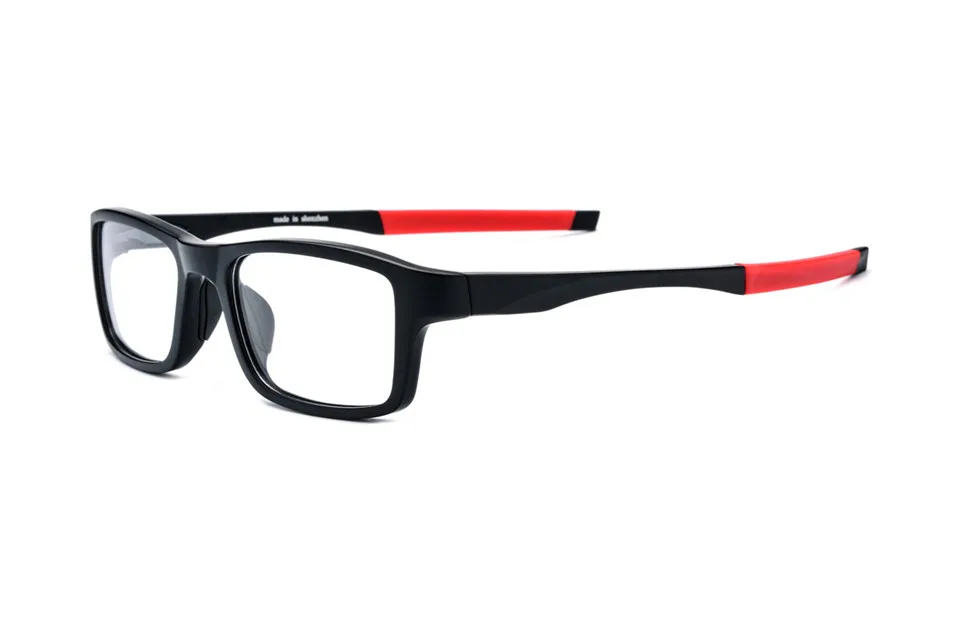 ELECCION спортивный стиль оправа для очков при близорукости мужские оптические оправы для очков по рецепту мужские очки для велосипедной езды 17206 - Цвет оправы: C3. Black - Red