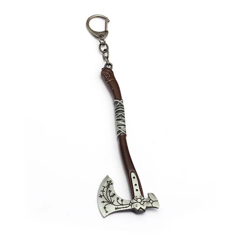 

10pcs/lot Wholesale God of War 4 Leviathan Key Chain Metal Alloy Keyring Holder Shield Ice Axe Charm Pendant llaveros Game