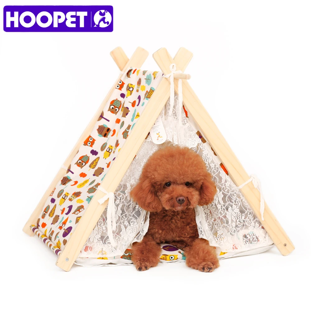 

HOOPET New Dog Cat House Herringbone Owl Prints Tent Four Seasons General Lovely Shape Suitable For Small Dogs Teddy Pet Product