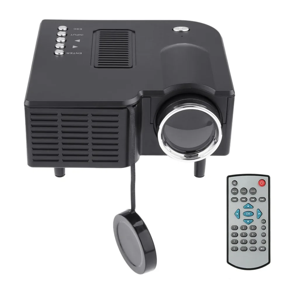 UC28 мини-проектор HD проектор для домашнего 1080 P микро Портативный светодиодный проектор ЖК-дисплей Дисплей Технология для дома развлекат бес...