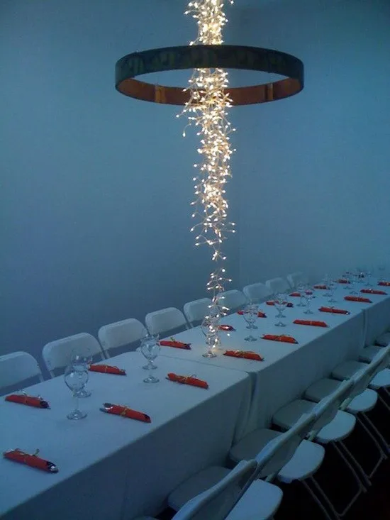 Светодиодные водонепроницаемые лампы Звездные гирлянды гибкие идеи декора комнаты День Рождения Вечеринка теплый белый цвет сверкающие огни