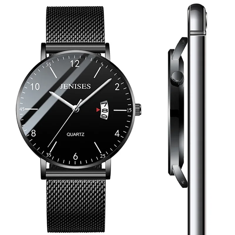 Comprare Uomo Ultra Sottile Orologio Da Polso 2019 Orologi da Uomo di Lusso di Marca Maschile Orologio Al Quarzo di Business Orologio Da Polso Per Gli Uomini Relogio masculino