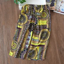 Летние женские повседневные брюки для сна из хлопка, брюки для сна с принтом, укороченные брюки, Свободная Домашняя одежда, Пижамные брюки