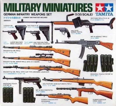 TAMIYA масштаб 35111 1/35 военные миниатюры немецкий пехотный набор оружия | Игрушки и