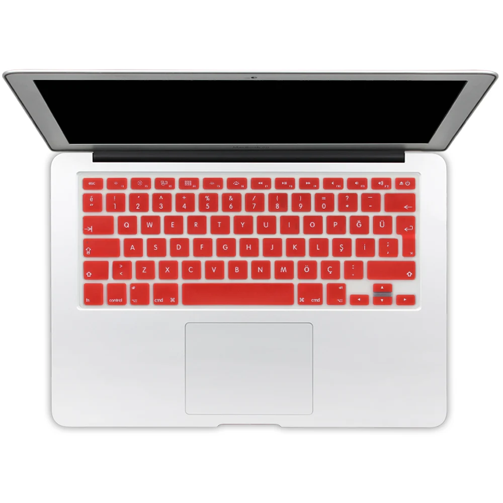 Евро введите турецкий красочный силиконовый чехол для клавиатуры для Macbook Air 13 Pro 13 15 17 retina протектор евро макет