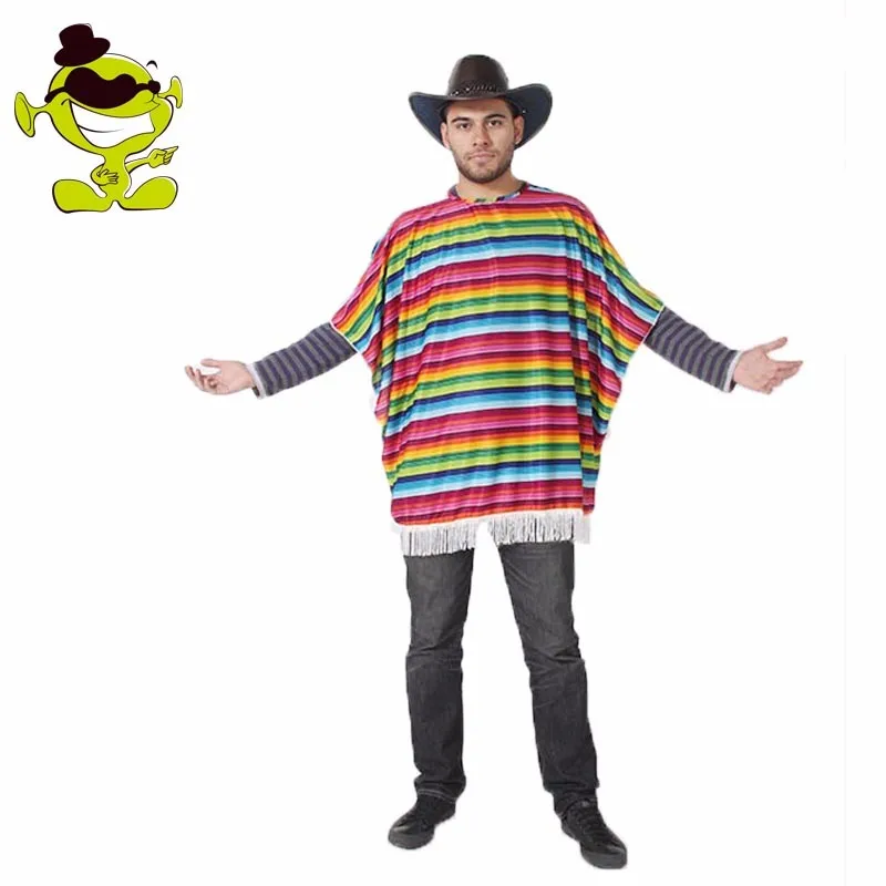 Homem mexicano capa traje de festa traje