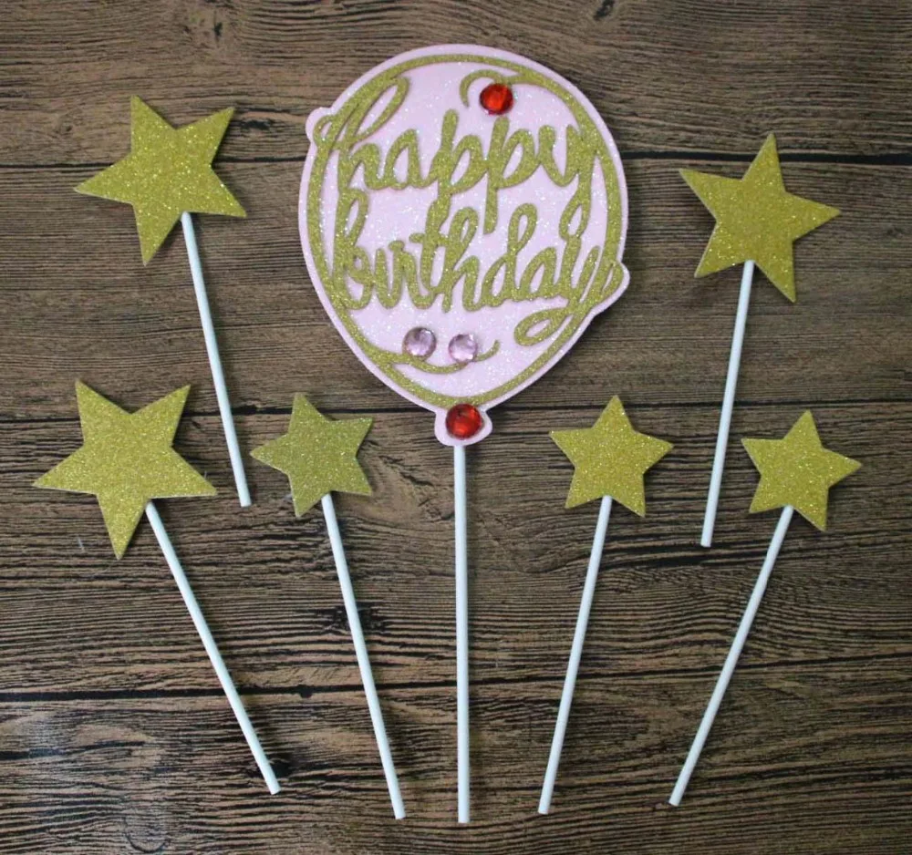 Taoup Золотая Звезда счастливое украшение для именинного торта Свадебный кекс товары для украшения торта для торта декорации дня рождения для детей DIY