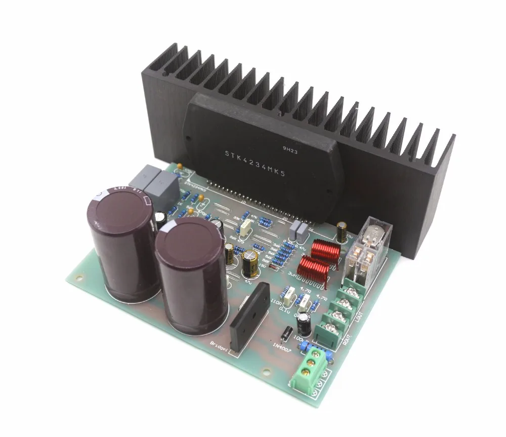 

Assembeld STK4234MK5 Power Amplifier Board + Speaker Protection 100W*2