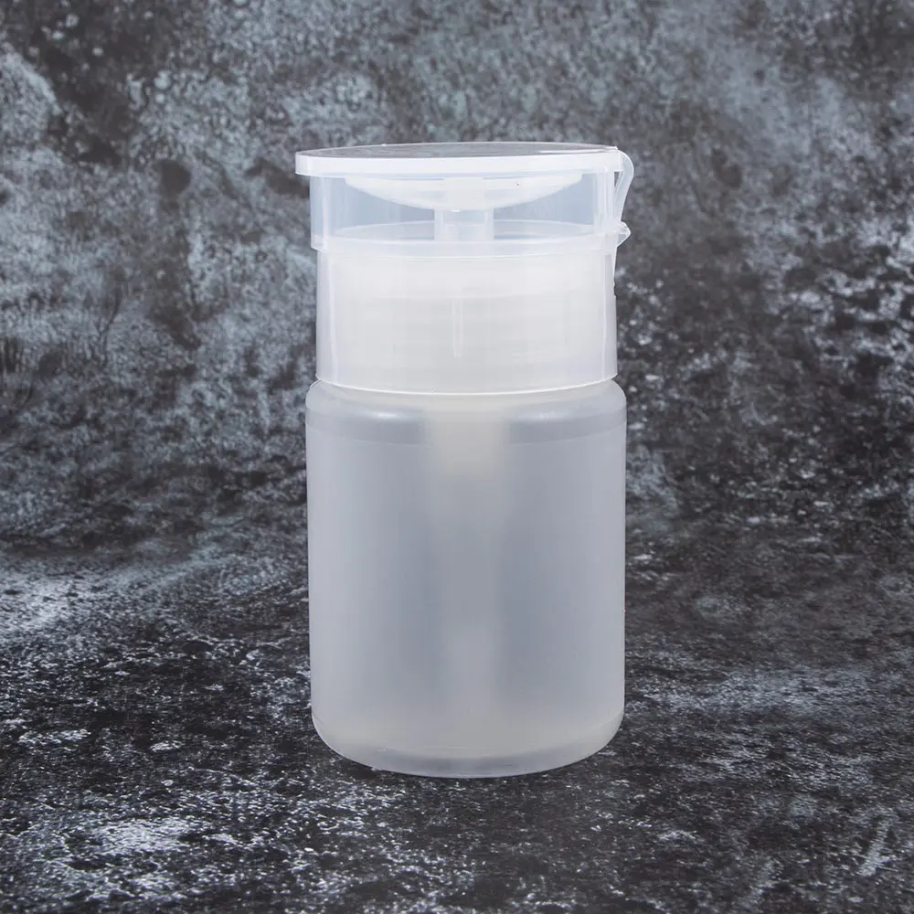 

1 Pcs Woman Nail Art Mini Pump Dispenser Empty Bottle 75ml Acrylic Gel Polish Remover Cleaner Empty Liquid Box Container