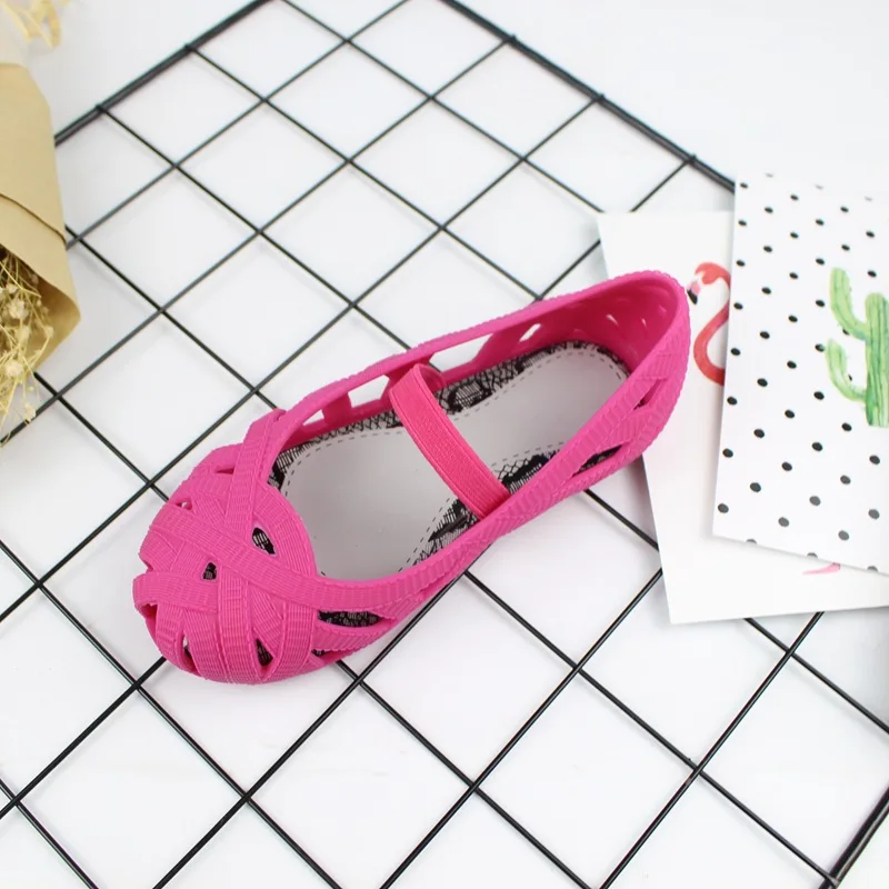 Mini Melissa PVC Children shoes Bird 's Nest style Campana Zig Zag Slip On Flat (Toddler) Kids shoes