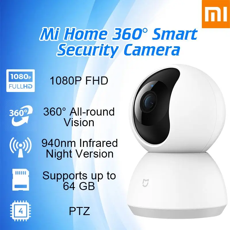 

Xiaomi Mijia Smart Camcorder 1080P WiFi Pan Tilt Security Camera Night Webcam 360Angle Wireless Mute Motor IP Camera Wifi Camera